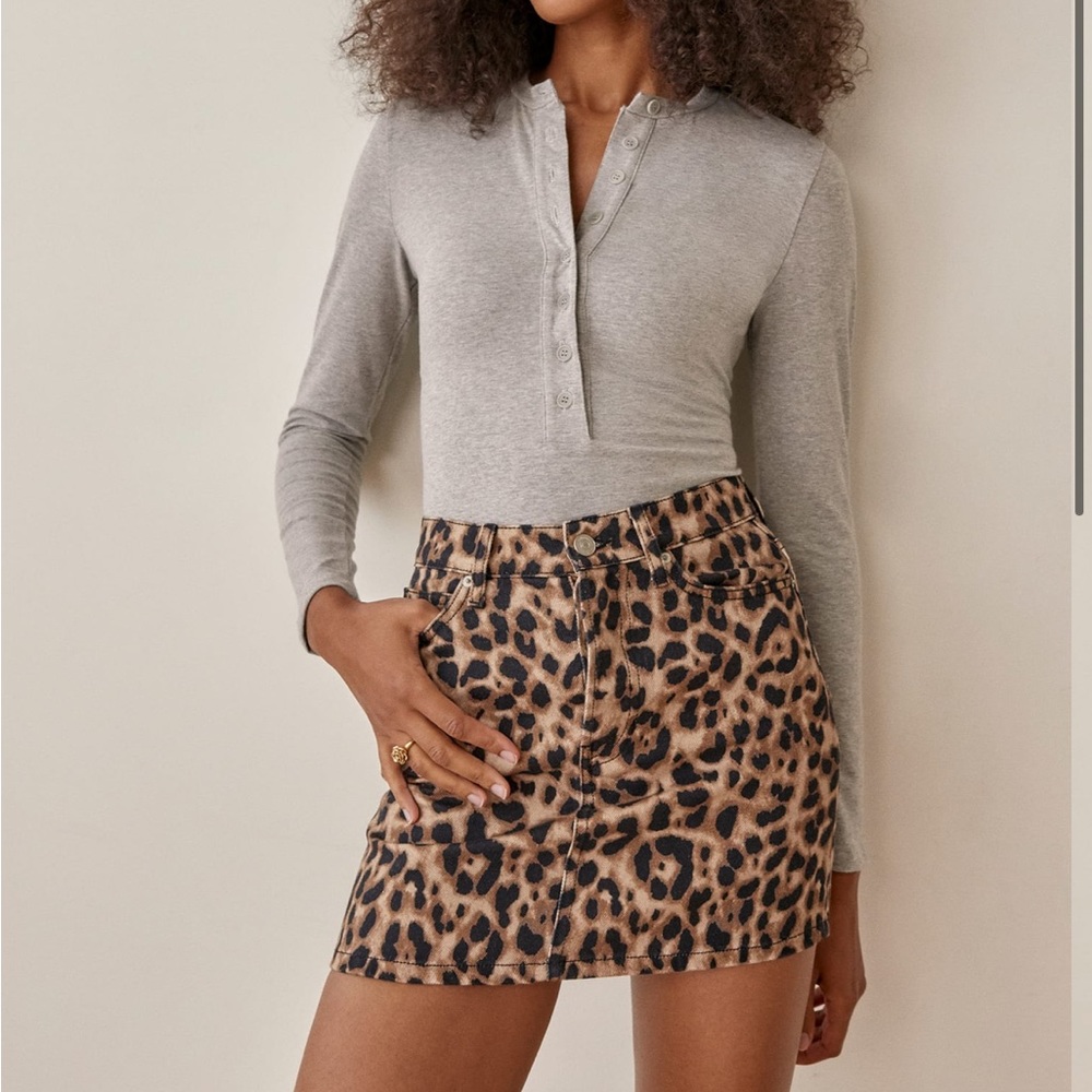 Reformation Nisa Bodysuit- Heather Grey